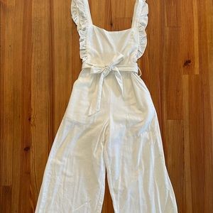 Ruffle Sleeveless Jumpsuit